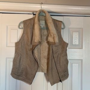 Olive and oak vest